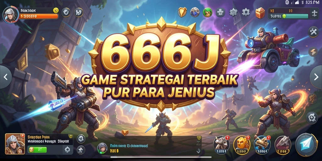 Tampilan permainan strategi yang mendebarkan dari 666J.