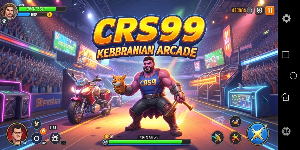 Screenshot CRS99 menampilkan permainan Arcade yang seru dan dinamis.