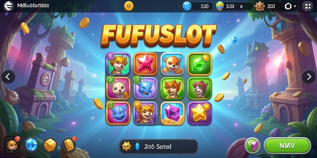 Tampilan menarik dari gameplay FUFUSLOT yang seru.
