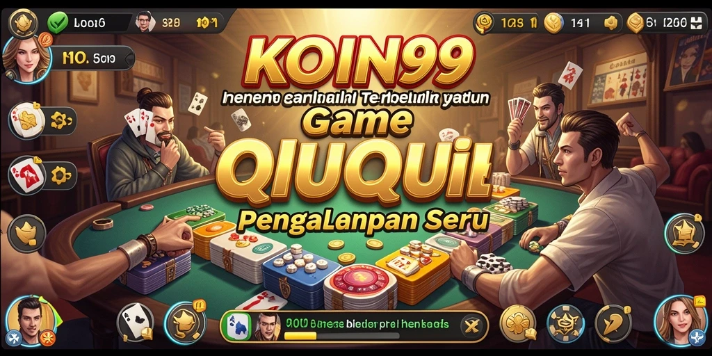 Tangkapan layar menampilkan gameplay QiuQiu yang seru dan interaktif.