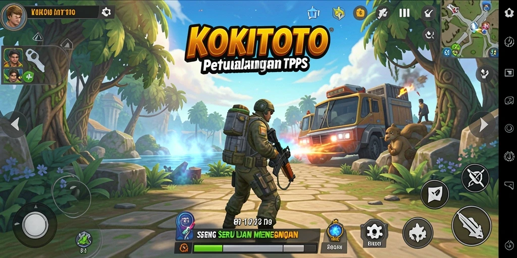 Gameplay seru KOKITOTO dalam aksi yang penuh ketegangan.
