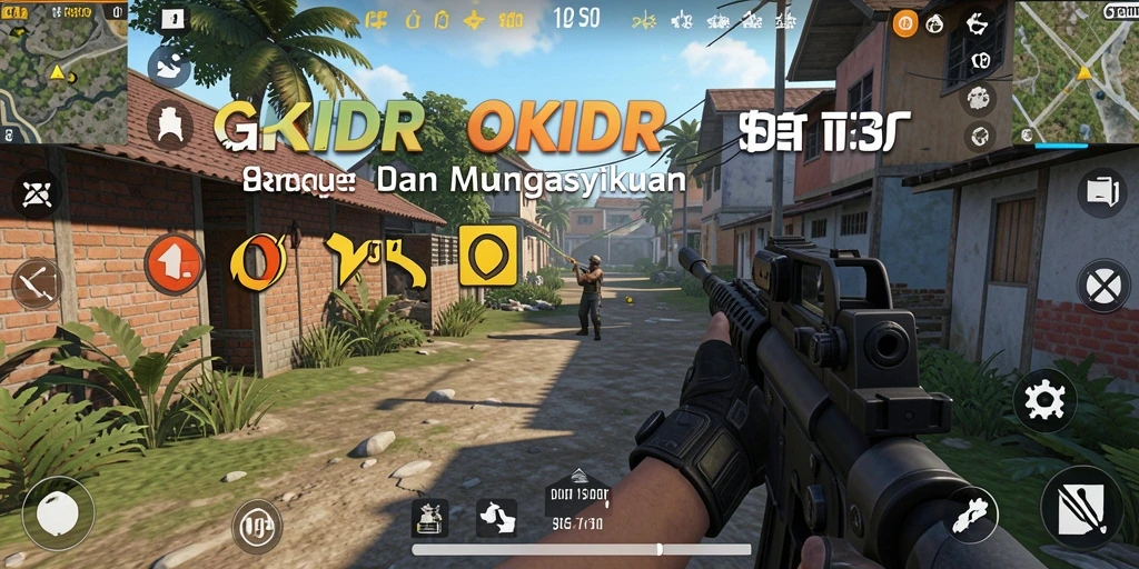 Screenshot dari gameplay seru OKIDR dengan aksi tembak-menembak yang mendebarkan.