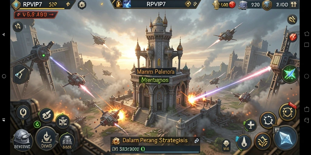 Tampilan gameplay RPVIP7 yang intens dan strategis.