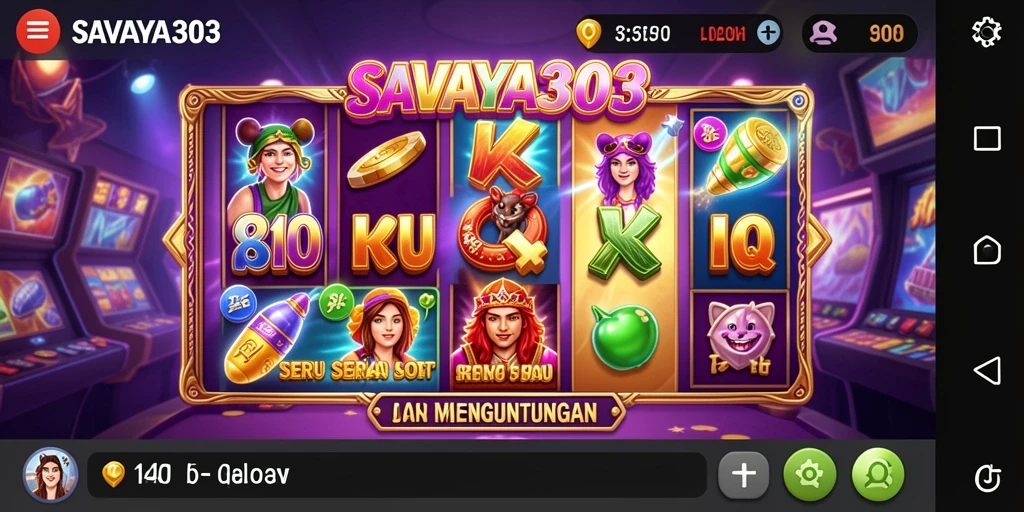 Gameplay SAVAYA303 menampilkan slot seru dengan animasi menarik.