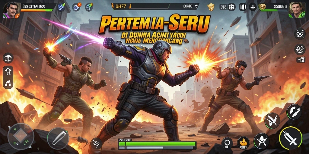 Tampilan gameplay UH77 yang mendebarkan dan penuh aksi.