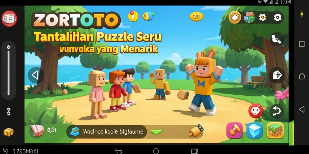 Tampilan gameplay ZORTOTO yang seru dan menantang