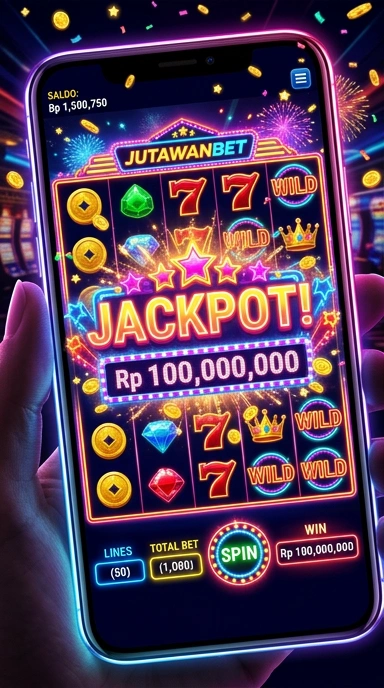 Tampilan utama aplikasi jutawanbet yang menarik dan mudah dinavigasi.
